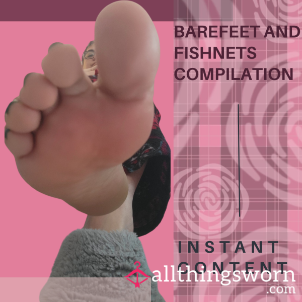 Barefeet And Fishnet Compilation -4.22 Min