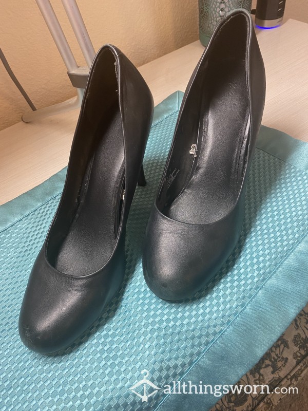 Basic Black Heels, Size 10