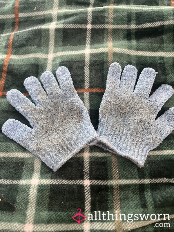 Bath Gloves Well Worn To Scrub My Body During Showers