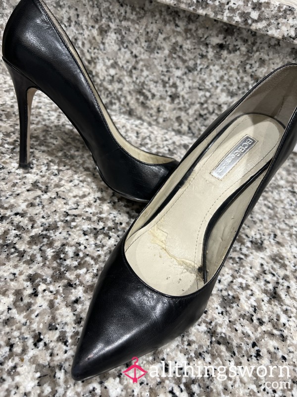 BCBG Black Stilettos – Worn, Wild, And Waiting For You