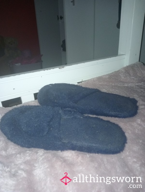 Beautiful Blue Slippers For Sale