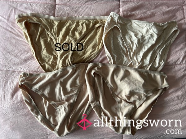 Beige Cotton Panties