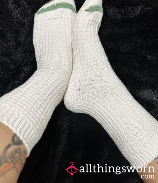 Beige Knit Socks