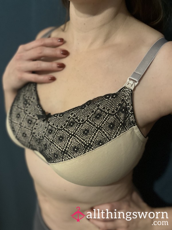 Beige Nursing Bra