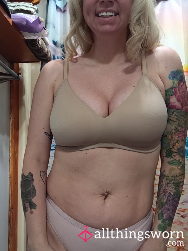 Beige Wire Free Bra