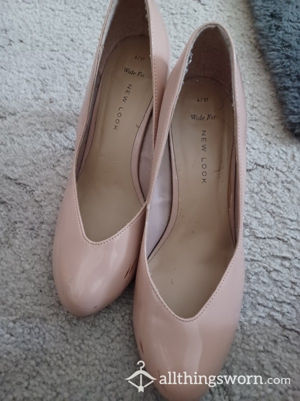 Beige Worn Heels