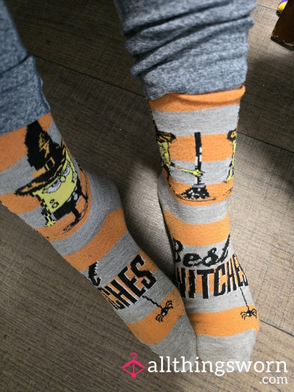 "Best Witches" SpongeBob Halloween Socks