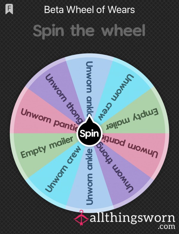 Beta Loser Wheel Of Wears | Get An Unworn Piece Of Clothing 😈