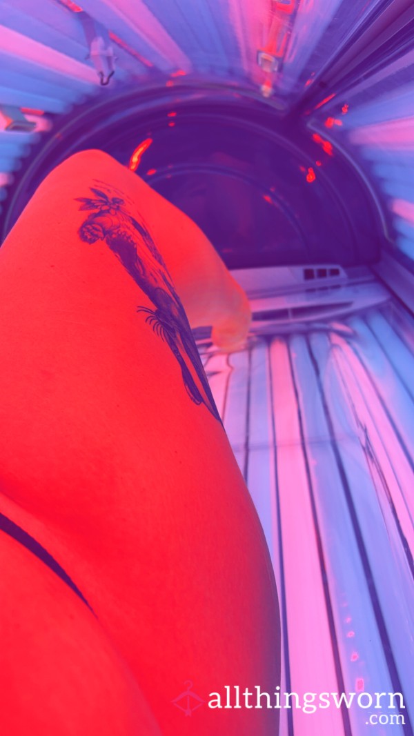 Big Blonde With B**bs In The Sunbed