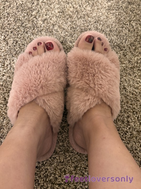 Big Feet In Pink Slippers