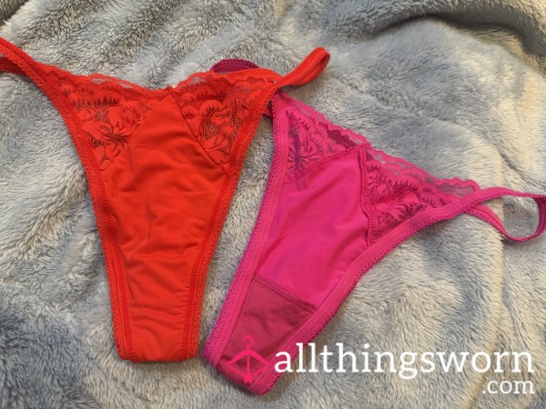 Bikini-style Thongs With Lace