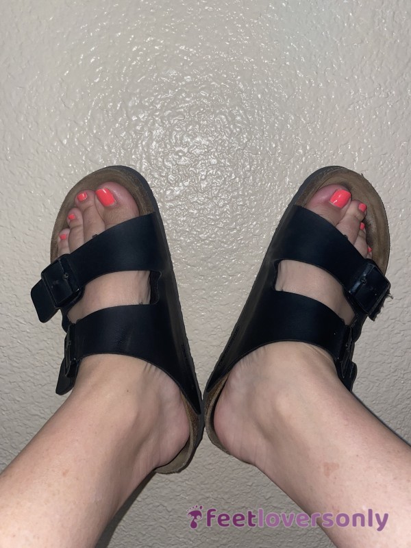 Birkenstocks Black Worn In Smelly Stinky