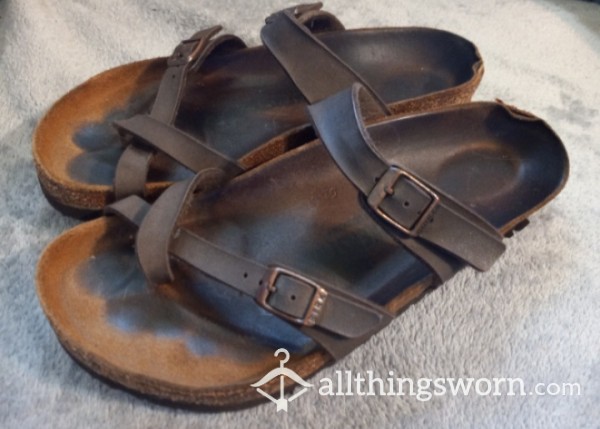 Birkenstocks With Toe Prints