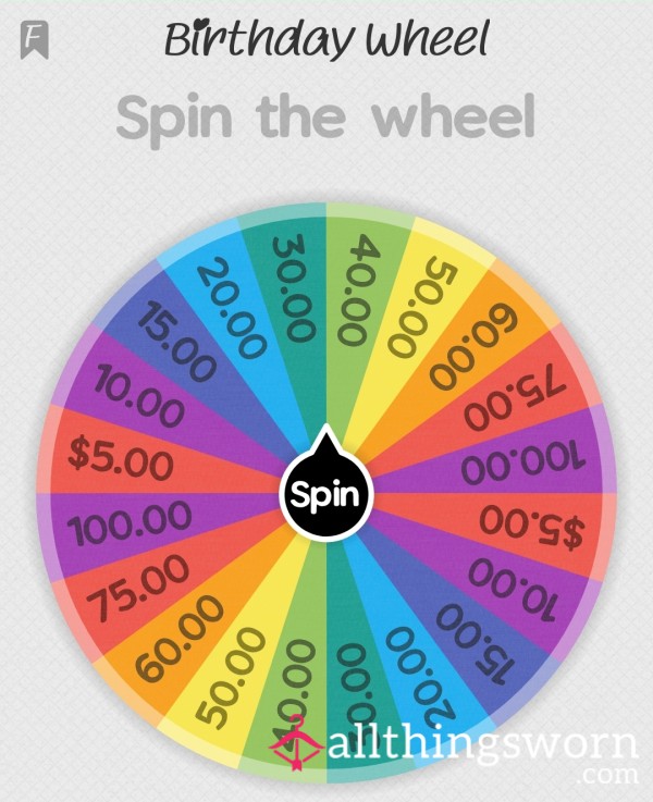 Birthday Wheel