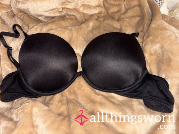 Black 34C PINK Push-Up Bra