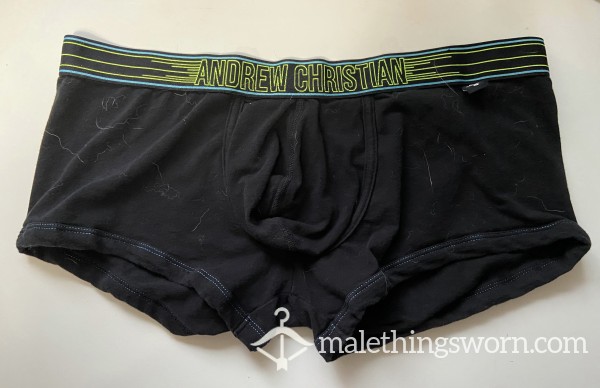 Black AC Trunks With Show-It Size XL (35-38 In / 89-96 Cm)