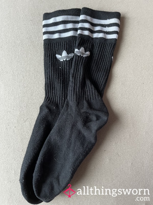 Black Adidas Crew Sock