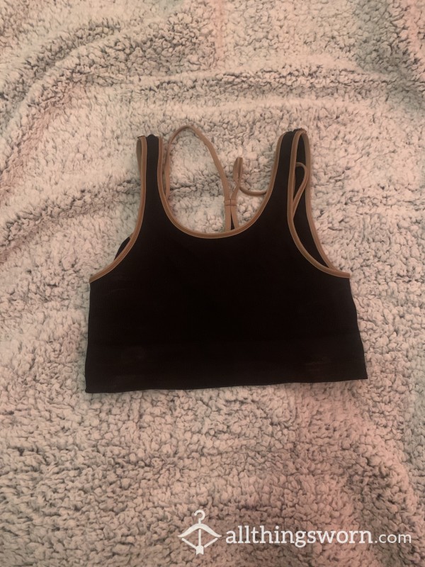 Black And Brown Sports Bra