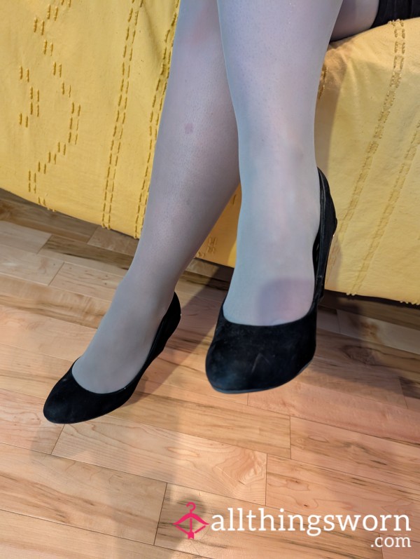 Black And Gold Office High Heels