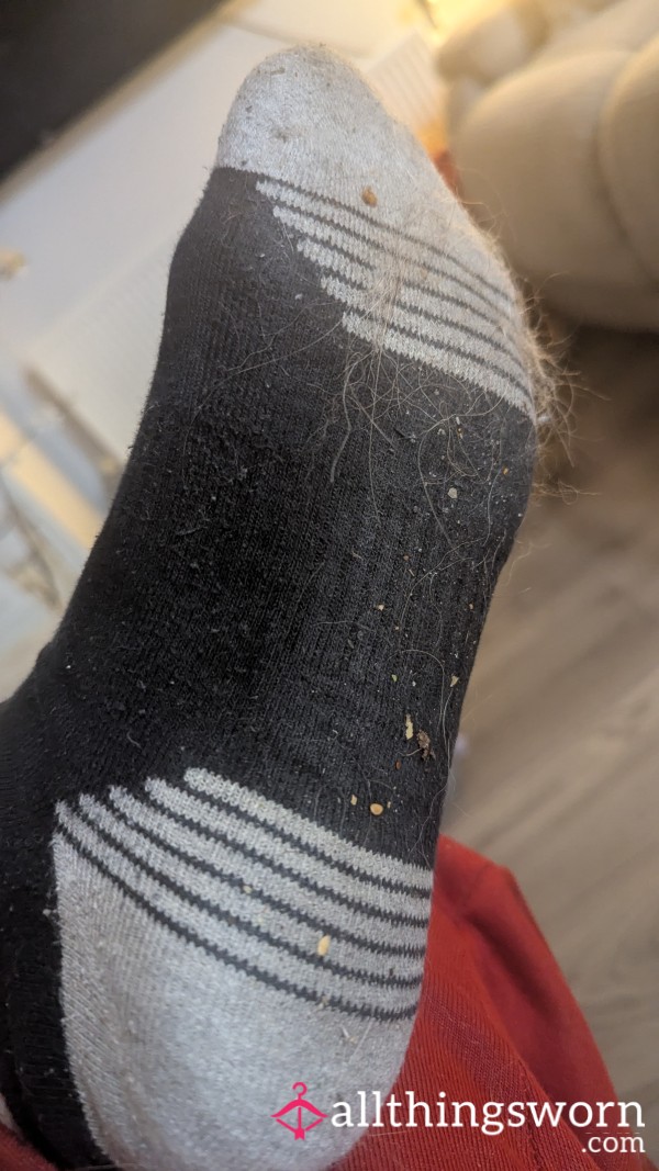 Black And Grey Dirty Trainer Socks