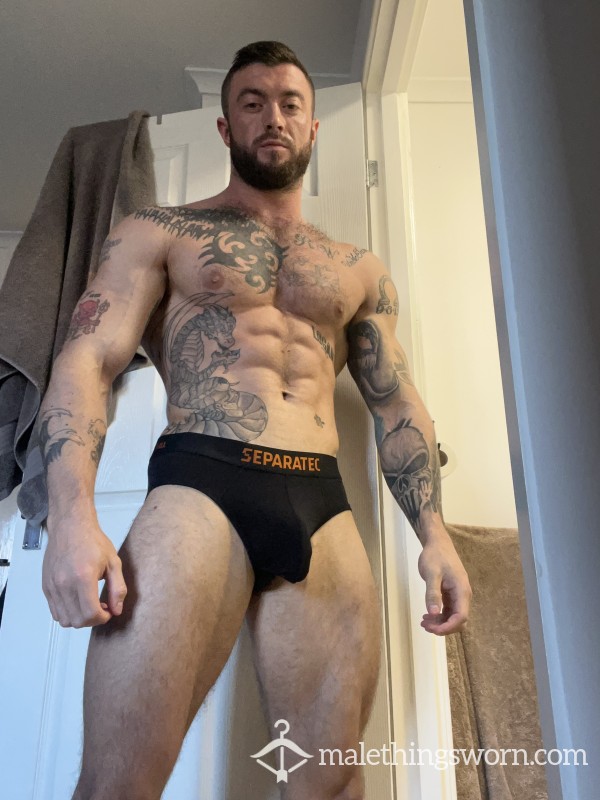 Black And Orange Briefs