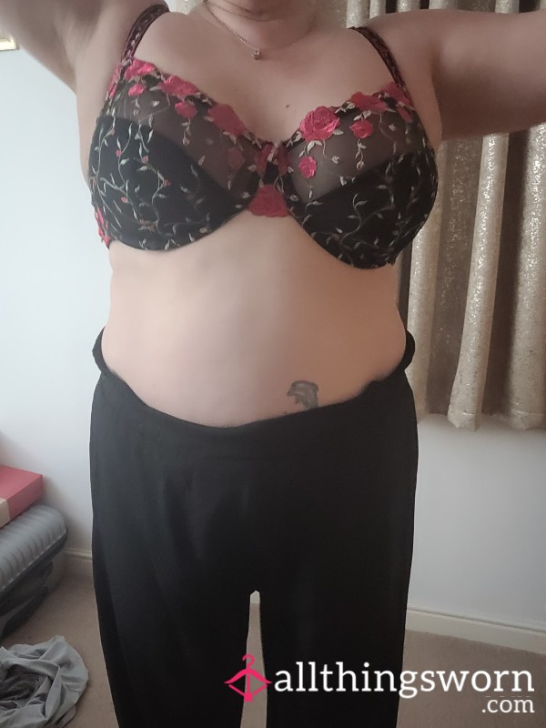 Black And Pink Bra 38DD