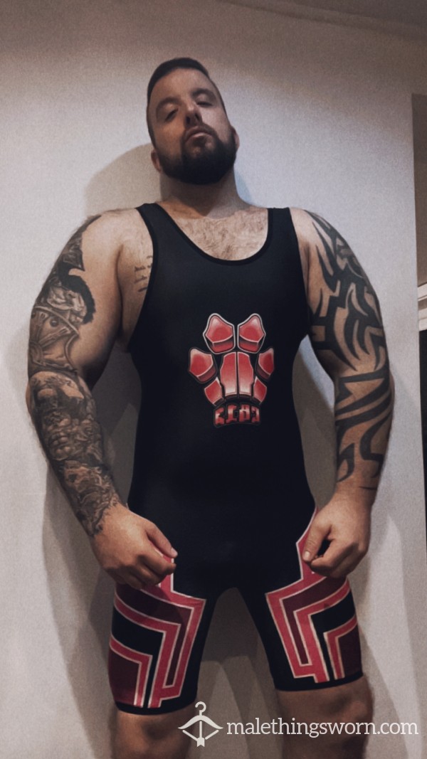 Black And Red Wrestling One Piece