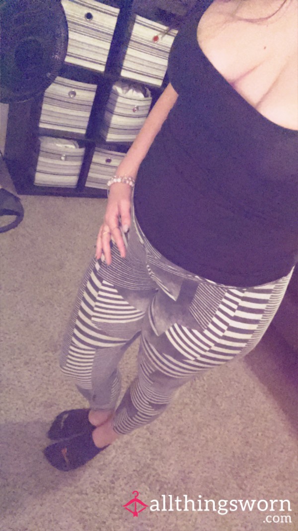 Black And White Gym Leggings