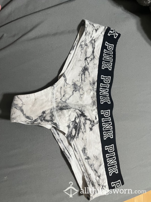 Black And White Marble VS Pink Panties