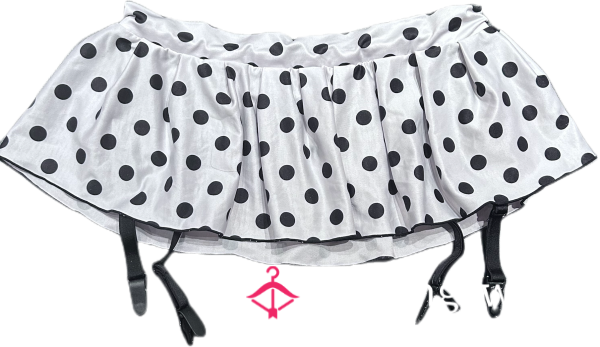 Black And White Polka Dot Stripper Skirt (2012)