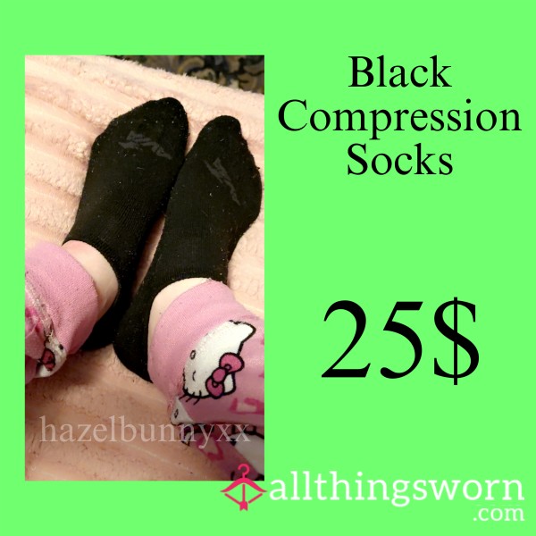 Black Ankle Compression Socks