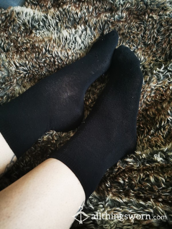 Black Ankle Socks