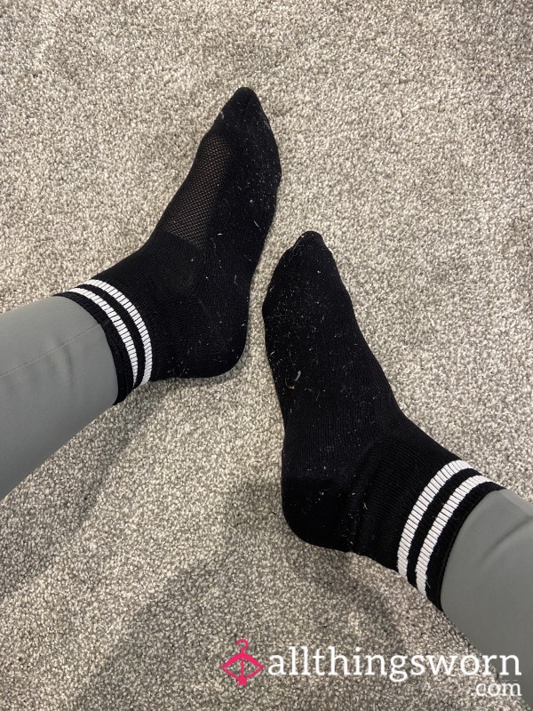 Black Ankle Sport Socks