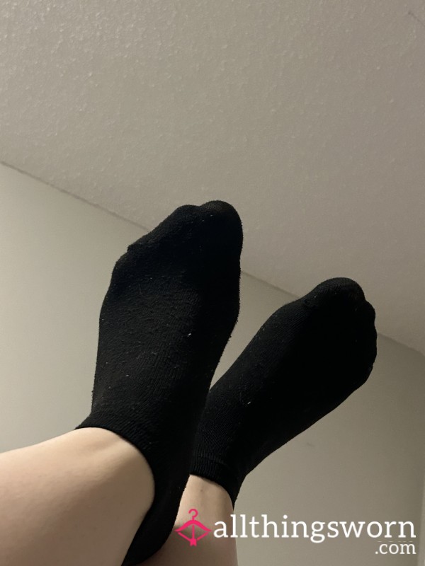 Black Ankle Work Socks