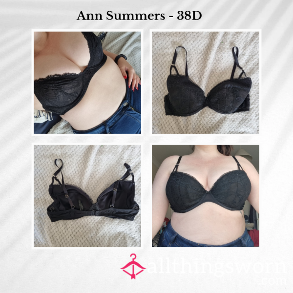 Black Ann Summers Bra | Size 38D | 3 Days Wear | Includes Lifetime Access To My Boobies Folder | See Listing Photos For More Info - From £30.00 + P&P