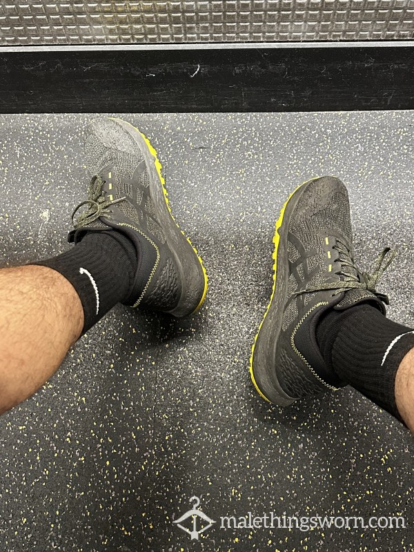 Black ASICS + Socks