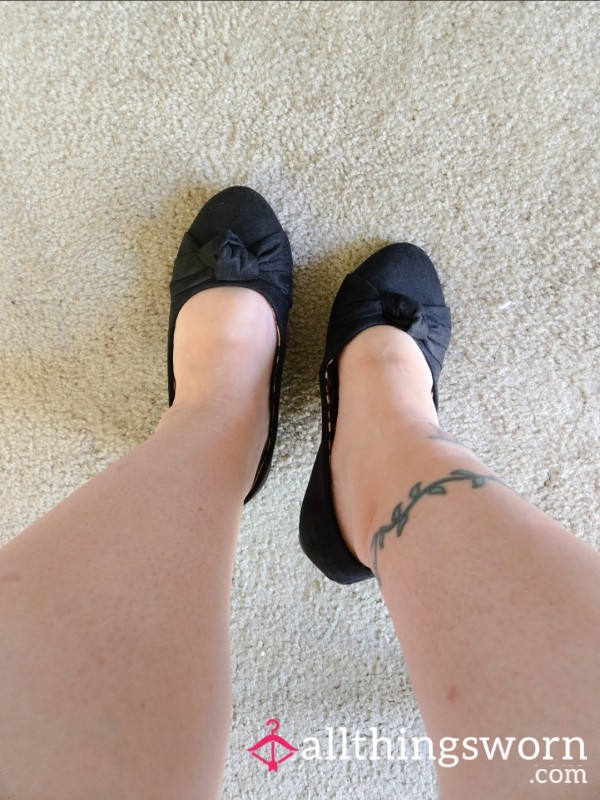 Black Ballet Flats