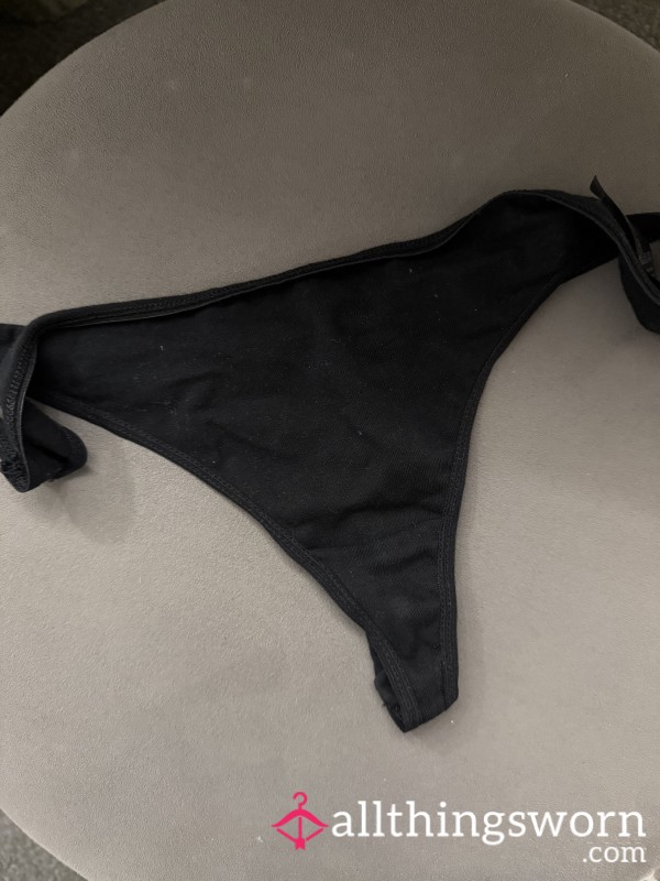 Black Basic Thong