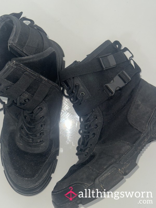 BLACK BELOVED FESTIVAL BOOTS