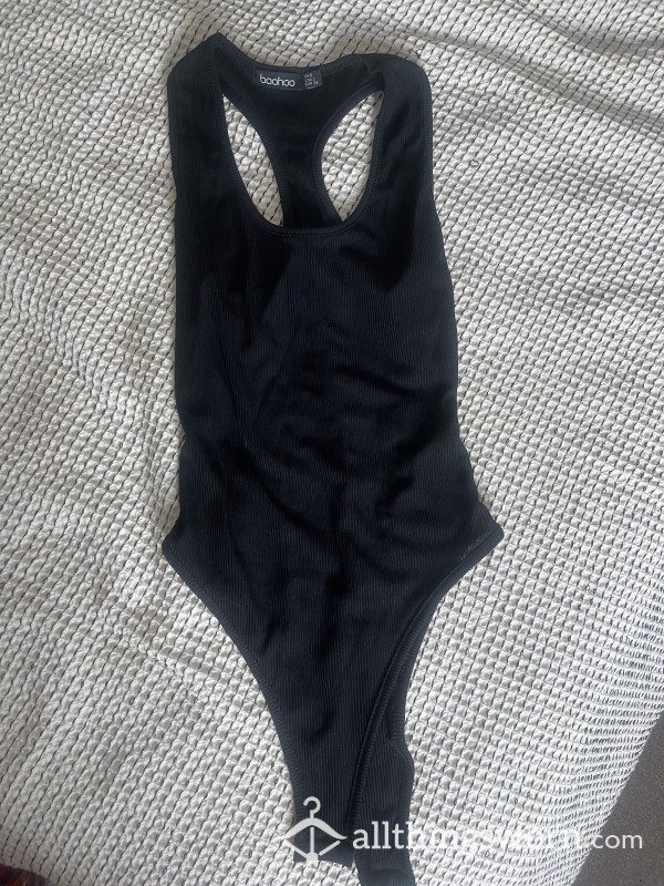 Black Boohoo Bodysuit