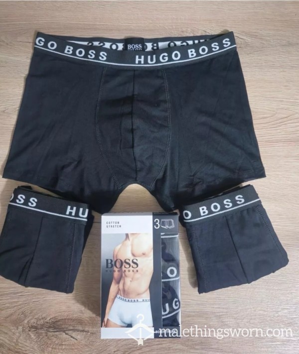 BLACK HUGO BOSS BOXERS