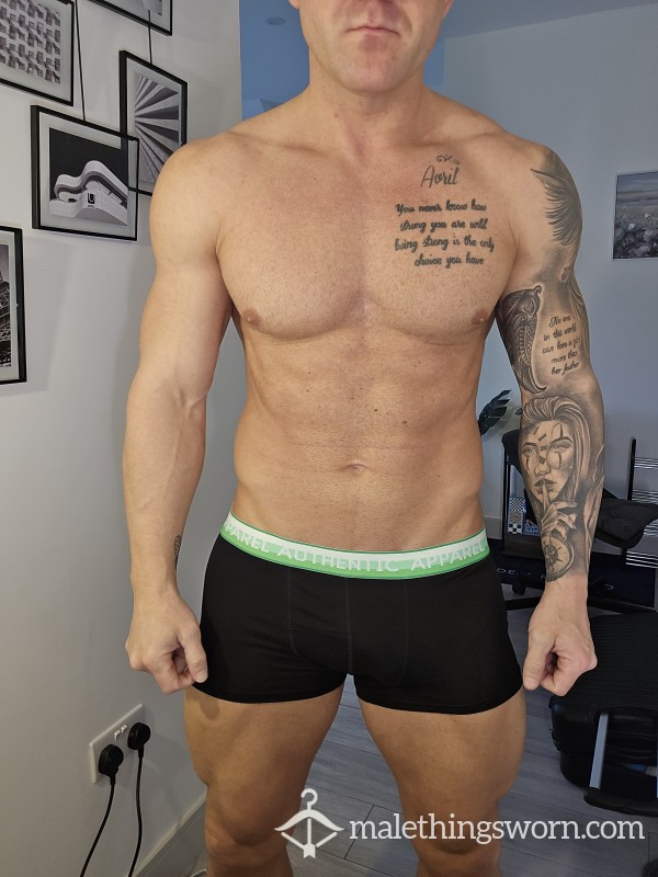 Black Boxers With Green Rim