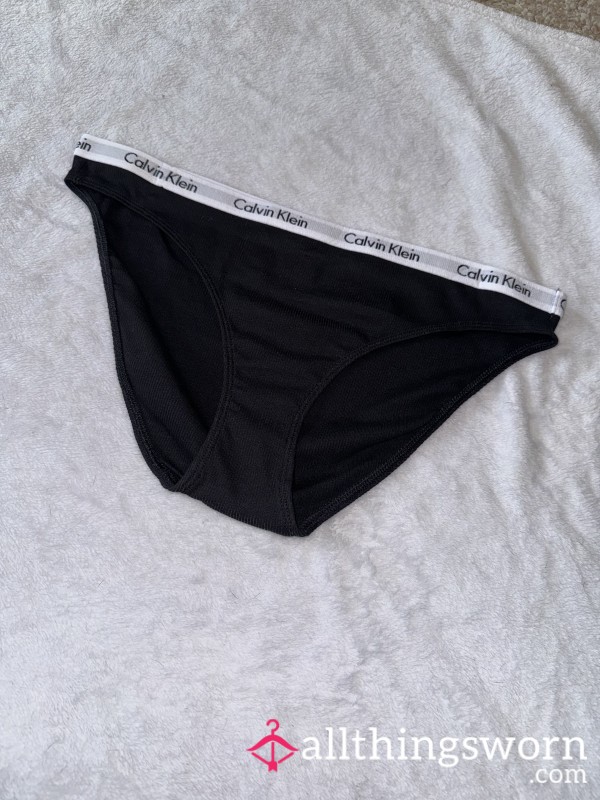 Black Calvin Klein Cotton Panty