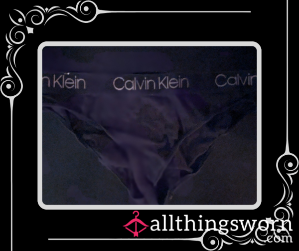 Black Calvin Klein Pantys