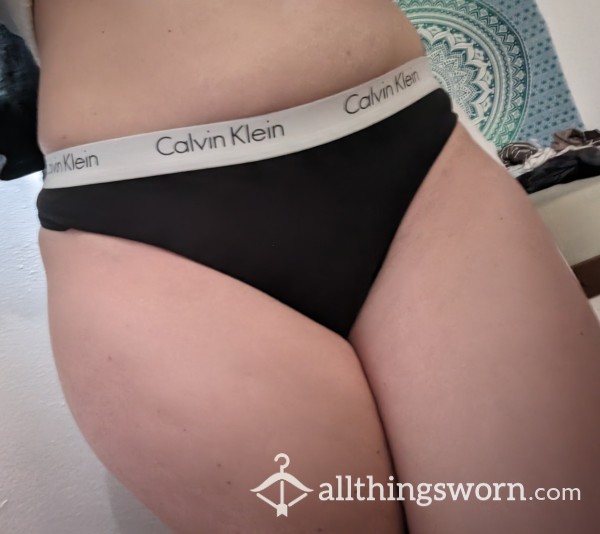 Black Calvin Thong