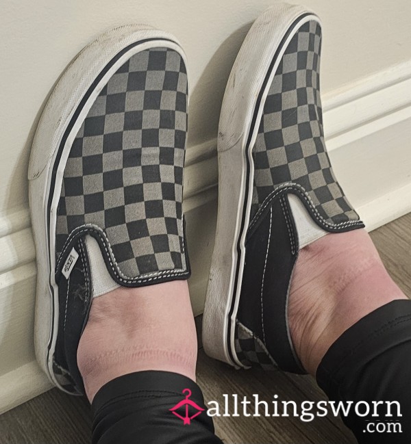 Black Checkered Vans