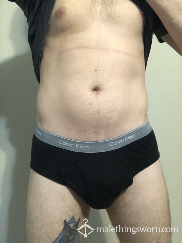 Black CK Briefs, Colored Band