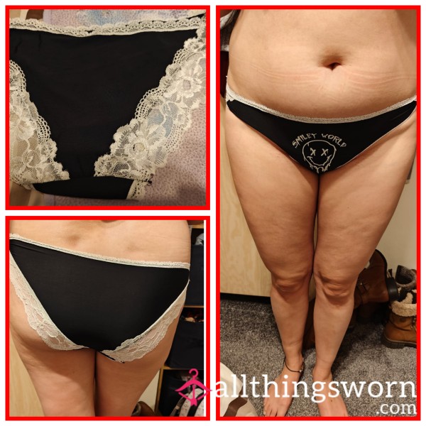 Black Cotton Knickers