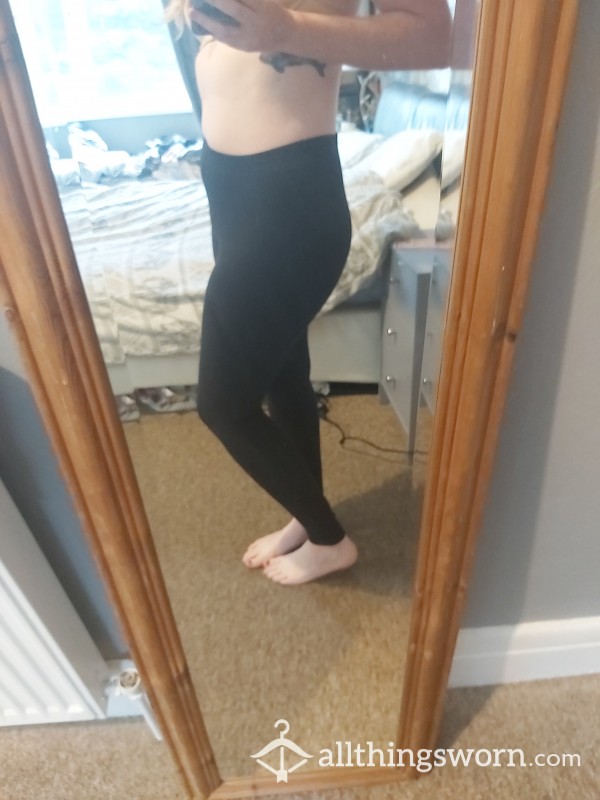 Black Cotton Leggings