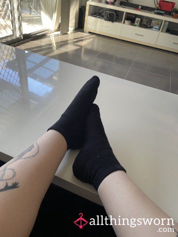 Black Cotton Socks